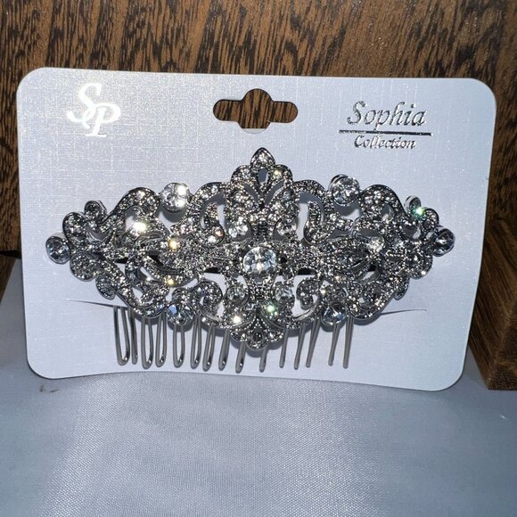 Sophia Collection Accessories - Sophia Collection Rhinestone Crystal Hair Comb